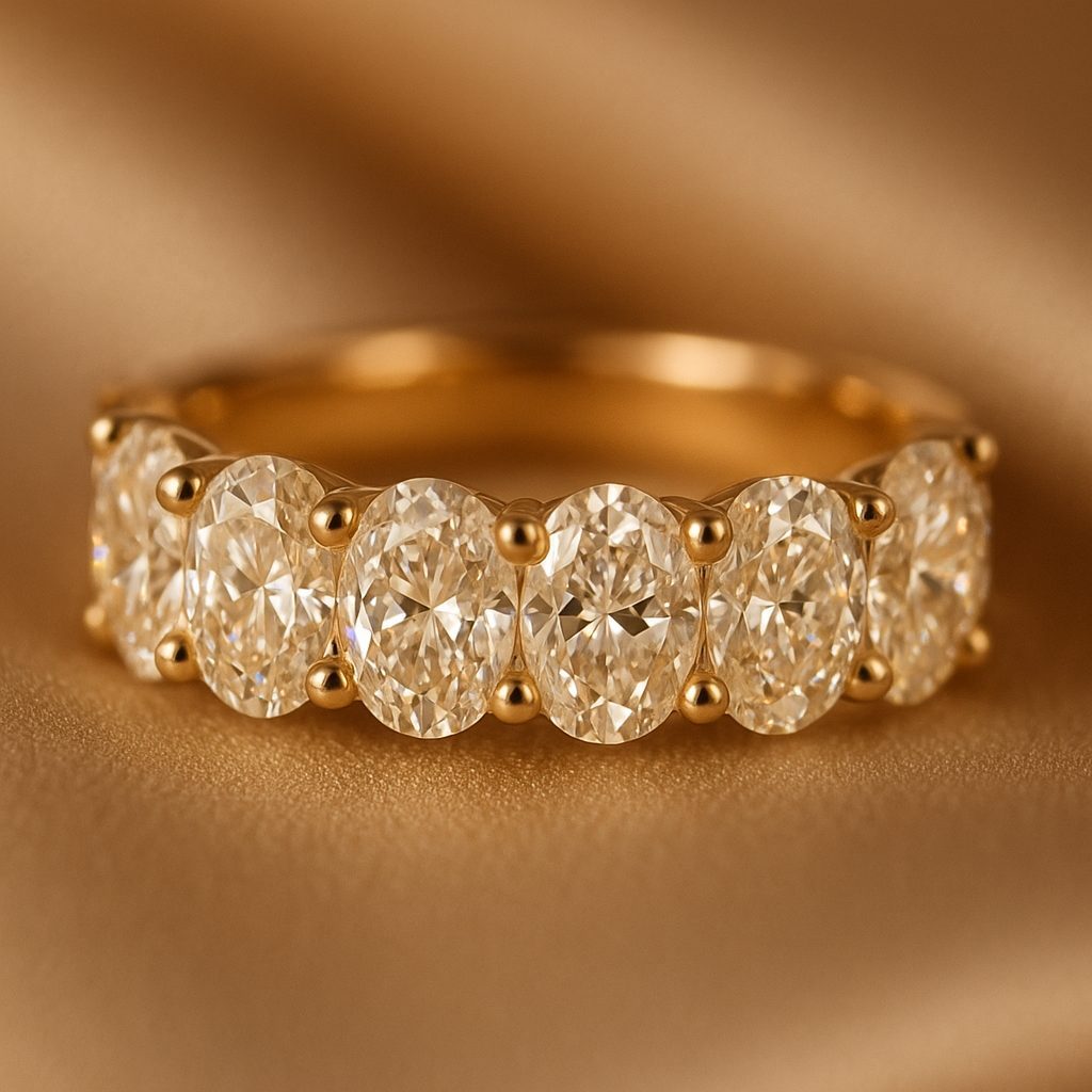 Oval Eternity Band