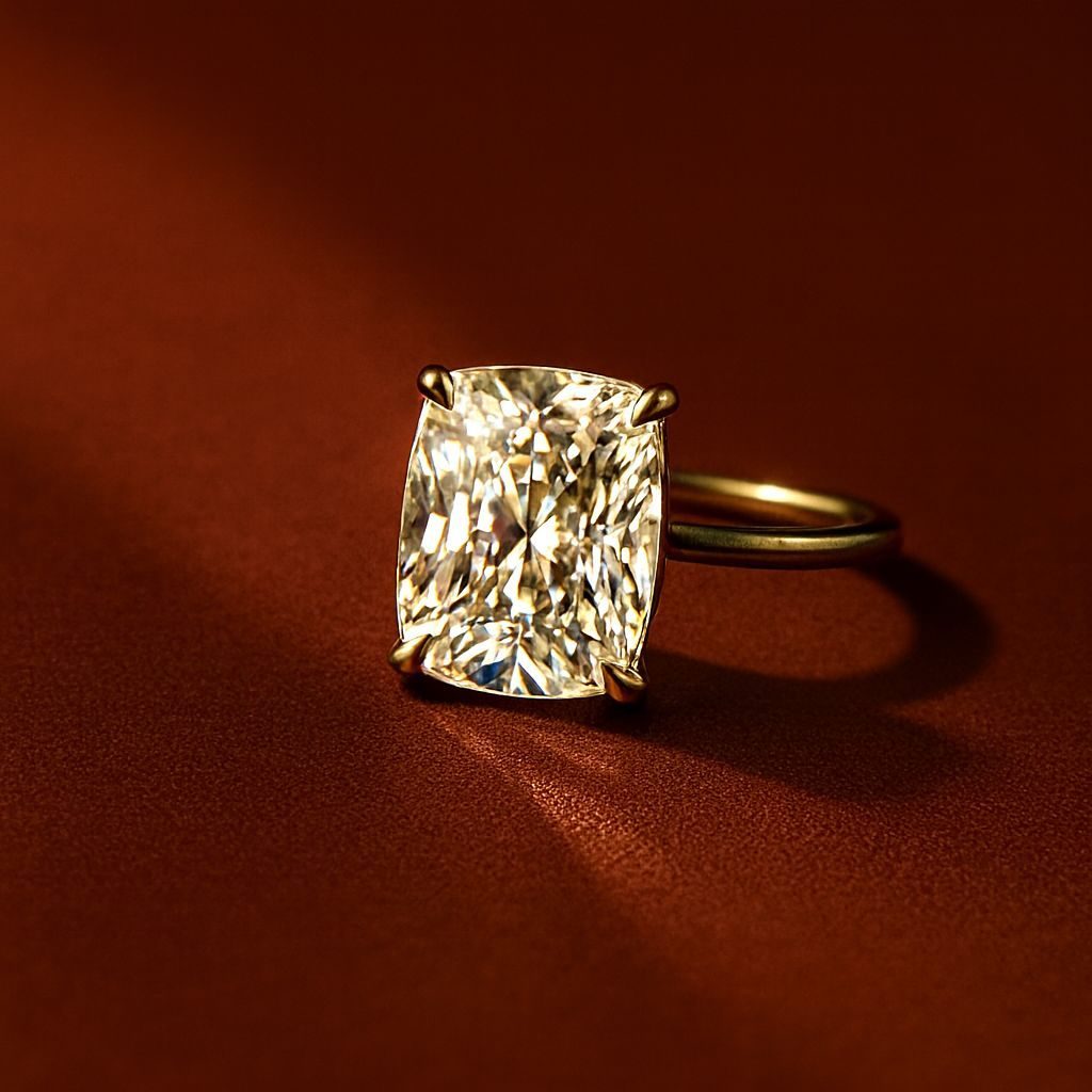 Cushion Solitaire Ring