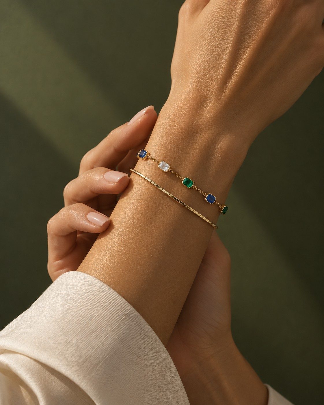 Jardin Station Bracelet worn